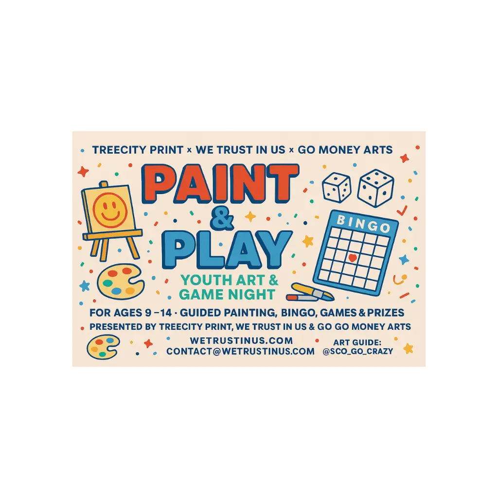 Paint & Play | Youth Art & Game Event by We Trust In Us